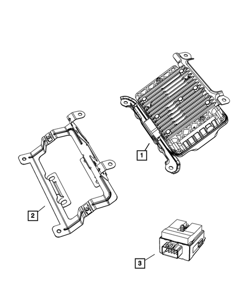 Keys, Modules and Engine Controllers for 2011 Jeep Wrangler #3