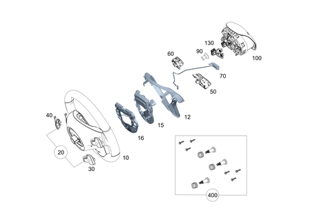 Steering Wheel and Steering Wheel Lock for 2012 Mercedes-Benz C350 #0
