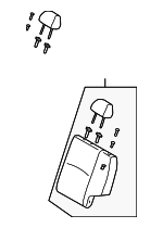89300FD191791 - Body: Seat Back Assembly for Kia: Rio Image