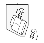 89400FD111791 - Body: Seat Back Assembly for Kia: Rio Image