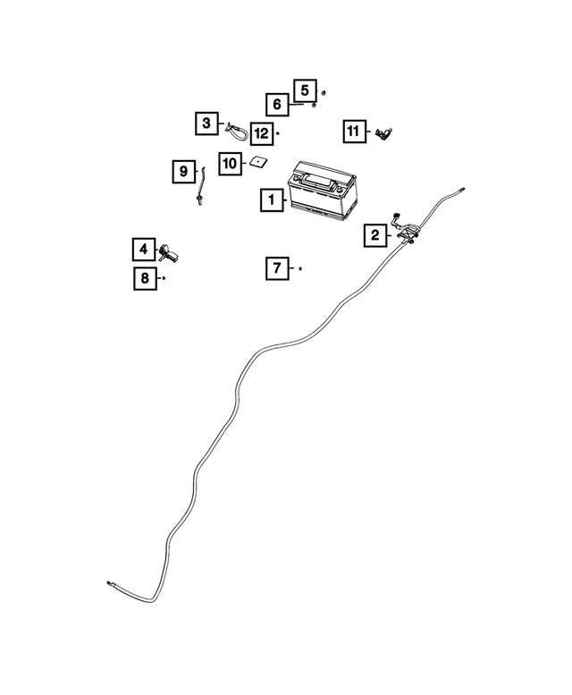68207018AE - : Battery Positive Wiring for Mopar Image