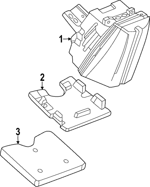 High Mounted Stop Lamp for 2025 Cadillac OPTIQ #1