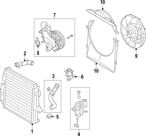 Radiator & Components for 2019 Land Rover Discovery #2