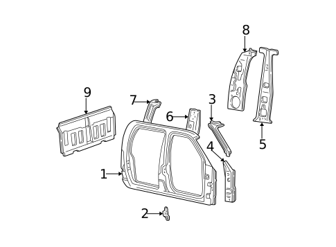 Back Panel for 2001 Ford F-150 #0