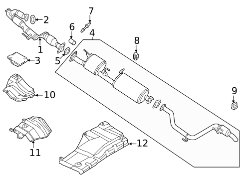 Exhaust & Tail Pipes for 2023 Nissan Pathfinder #0