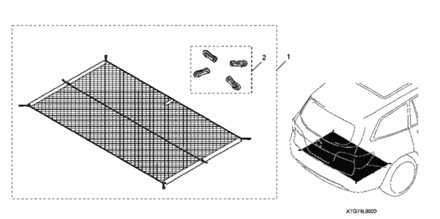Cargo Net for 2019 Honda Pilot #0