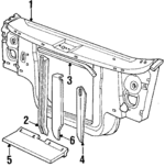 4741742 - Cooling System: Radiator Support for Dodge: Dakota Image