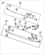 68338343AB - Steering: Steering Drag Link Assembly for Mopar Image
