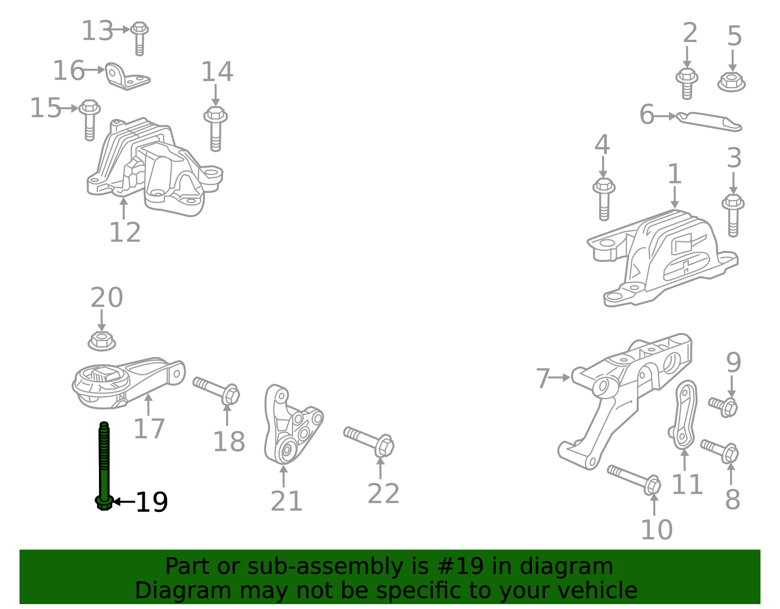 2016-2025 GM Multi-Purpose Bolt 11547261 GM | GMPartsDirect.com