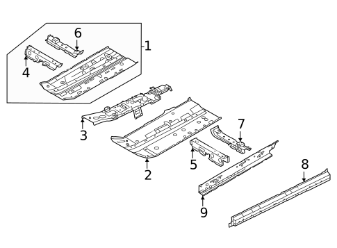 Floor & Rails for 2024 Nissan Sentra #0