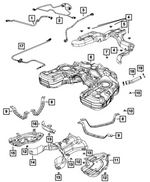 68482731AA - Fuel and Accelerator Pedal: Fuel Vapor Hose for Mopar Image