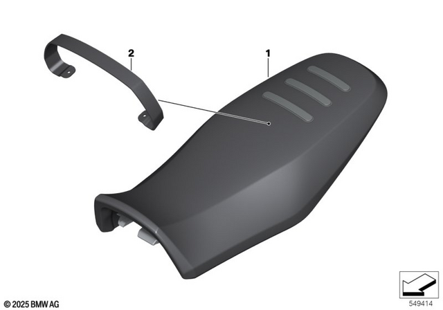 52535A7A8C3 - : Seat Bench, Rallye - 890 for BMW-Motorrad Image