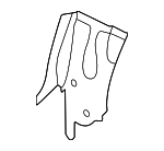 9J1809554YGRV - : 2020-2024 Porsche Taycan - Outer Wheelhouse Front Plate for Porsche: Taycan Image