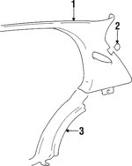 8589135000FG - : Wheelhouse Trim for Hyundai Image