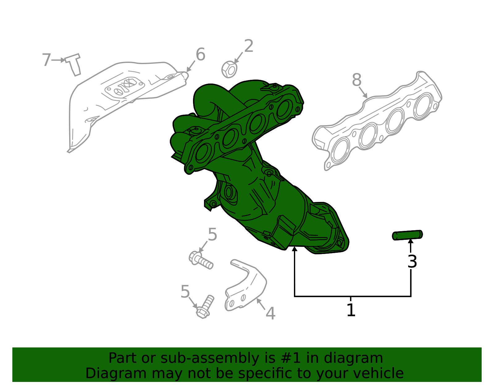 PEJ5-20-50XA - Catalytic Converter With Integrated Exhaust