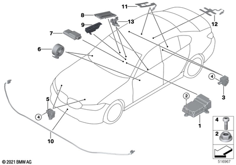 Electric Parts Airbag for 2020 BMW 330e #0