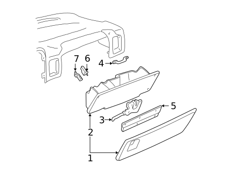 Glove Box for 2016 Chevrolet Silverado 1500 #3