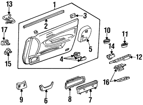 Door for 1994 Honda Accord #0