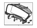 772003S5A01ZA - Body: Cluster Visor for Acura Image