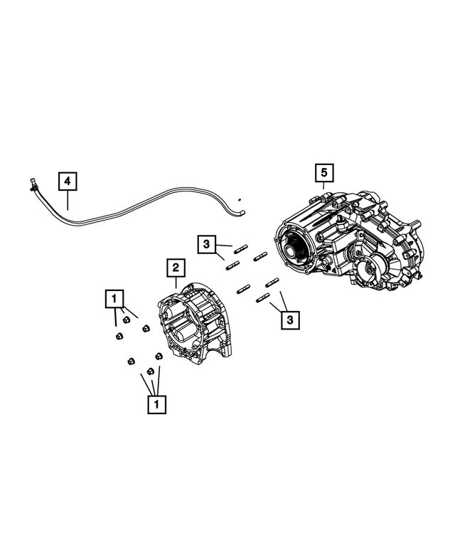 HFV00516AB - NV241HD; or NV241OR; Transfer Case: Fuel And Vapor Hose for Mopar Image image