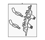 63115A87815 - Electrical: Holder for BMW: 530i, 530i xDrive, 540i xDrive, 550e xDrive, i5, M5 Image