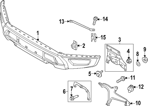 Bumper & Components - Front for 2024 Ford F-150 #9