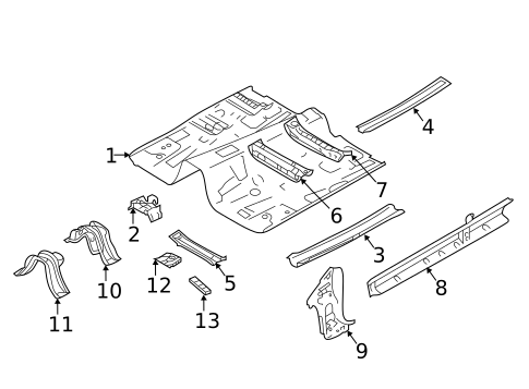 Floor & Rails for 2022 Subaru Impreza #0