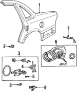 F5AZ5427840A - Body: Quarter Panel for Ford: Crown Victoria Image