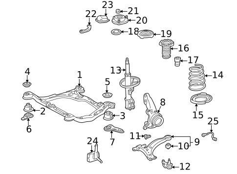 Suspension Components for 1999 Lexus ES300 #0
