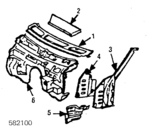 1236301610 - Body: Cowl Side for Mercedes-Benz Image