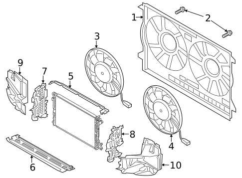 Cooling Fan for 2020 Audi S8 #0