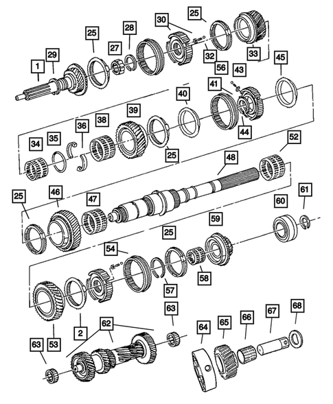 Gear Train for 2004 Jeep Wrangler #0
