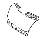 1K5853653C9B9 - Body: Upper Grille for Volkswagen: Jetta Image