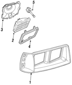 4334609 - Electrical: Bezel for Chrysler: LeBaron, Town &amp; Country | Dodge: 600 Image