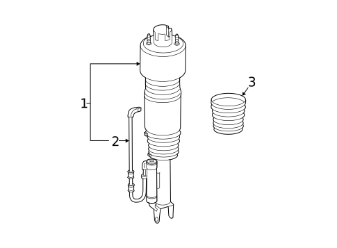 Shocks & Components for 2009 Mercedes-Benz E 63 AMG&reg; #4