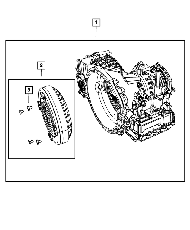 R8100331AA - 4-Speed; Automatic VLP Transaxle: With Torque Converter Transmission Package, Remanufactured for Mopar Image