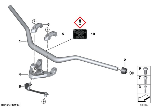 31427922837 - : Control Arm Bridge for BMW-Motorrad Image