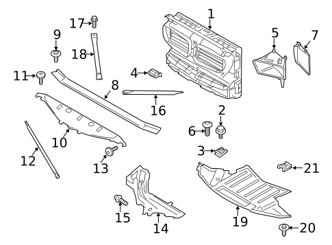 Radiator Support for 2016 BMW M5 #0