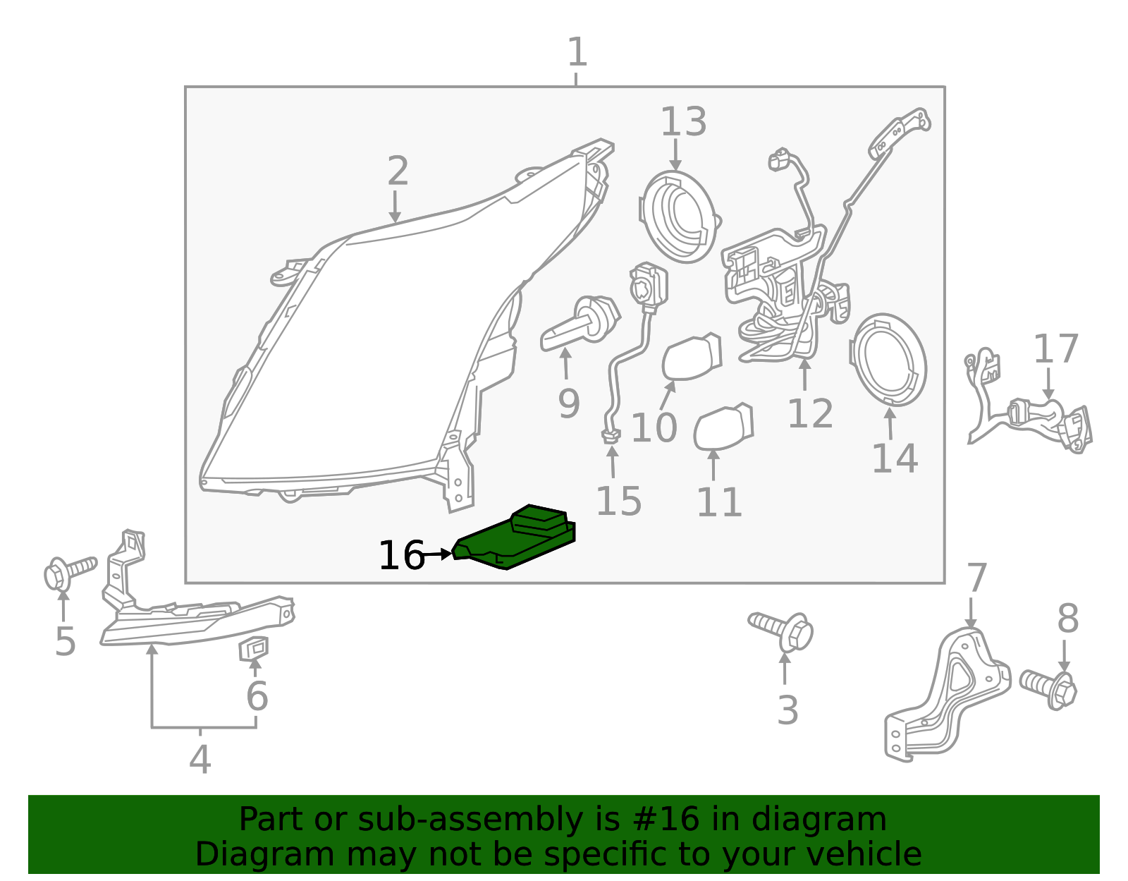 22785848 - Headlamp Ballast GMPartsNow