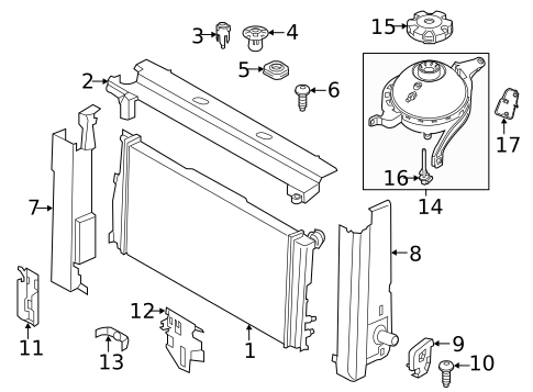 Radiator & Components for 2013 BMW 528i #0