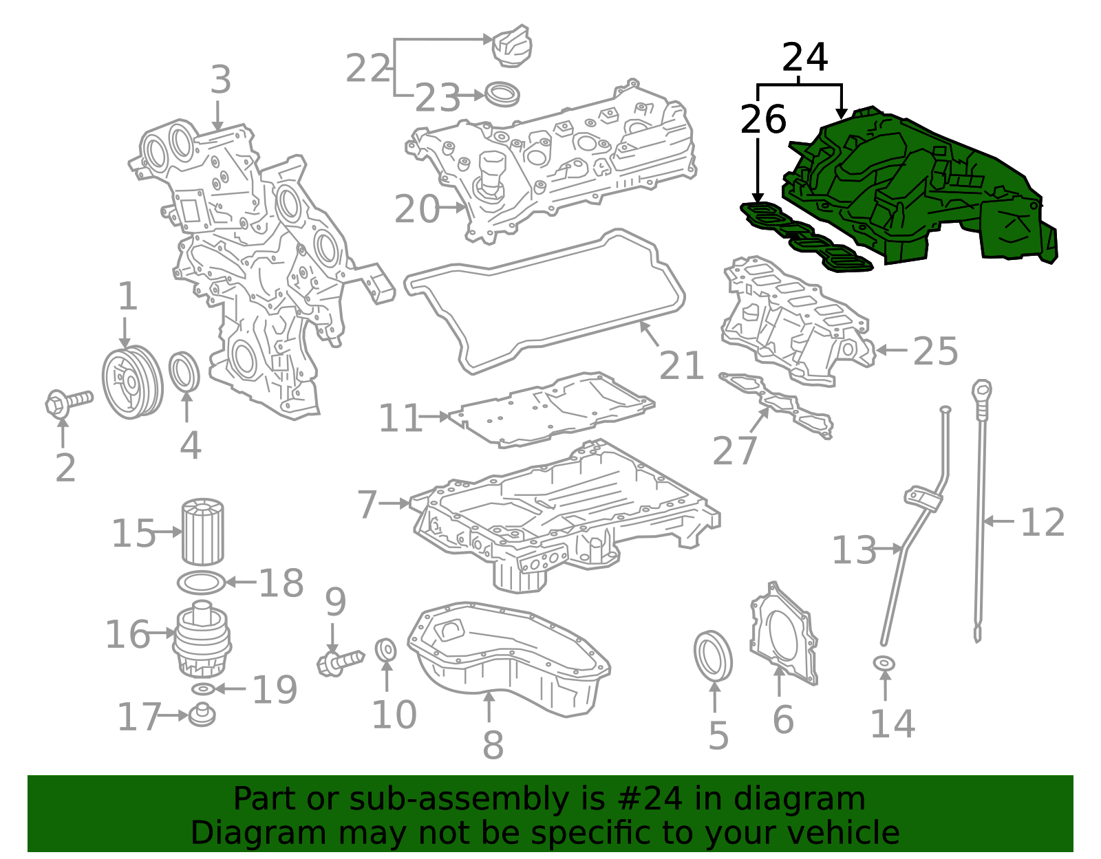 2017-2024 Toyota Engine Intake Manifold 17190-0P110 | OEM Parts Online