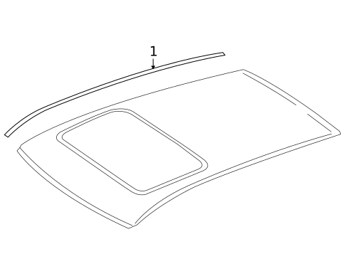 Exterior Trim - Roof for 2009 Mercedes-Benz GL550 #0