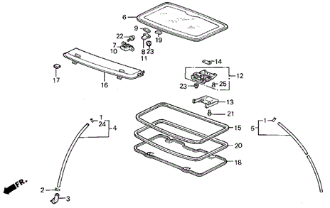 Sunroof for 1986 Acura Integra #0