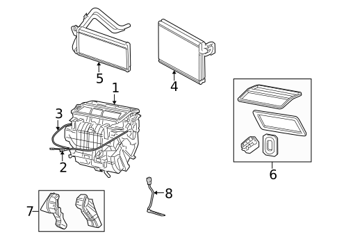 Condenser, Compressor & Lines for 2007 Jeep Patriot #1