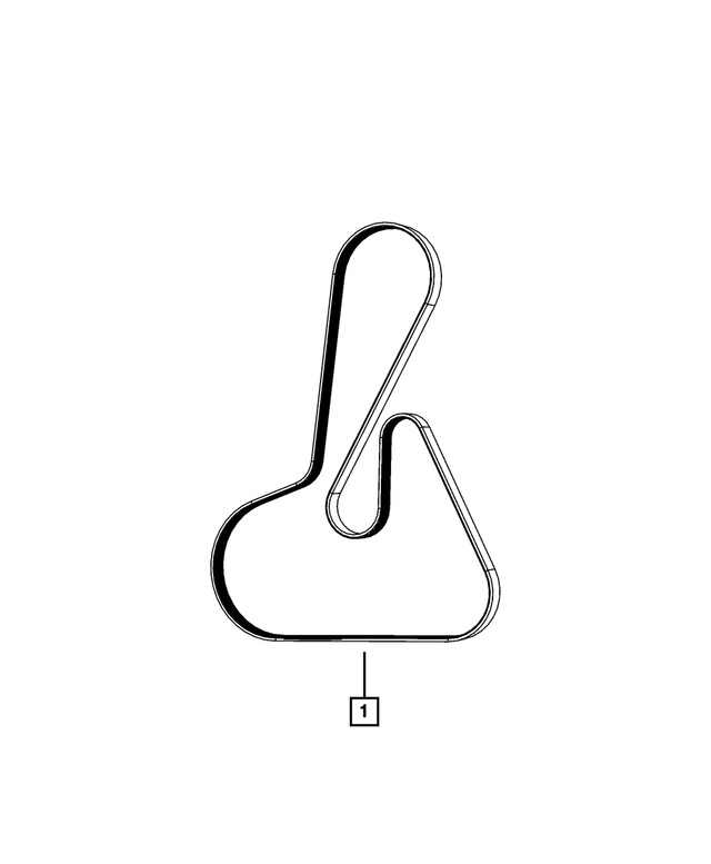 68317274AA - Cooling: Serpentine Belt for Mopar Image