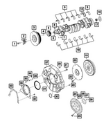 68002984AA - 6.7L Turbo Diesel; Engine: Bolt, Mounting for Mopar Image