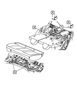5258001AA - Interior Trim: Seat Back Latch Striker for Mopar Image