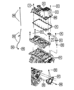 6500070 - 3.5L Gas; Engine: Hex Head Locking Bolt, Mounting for Mopar Image