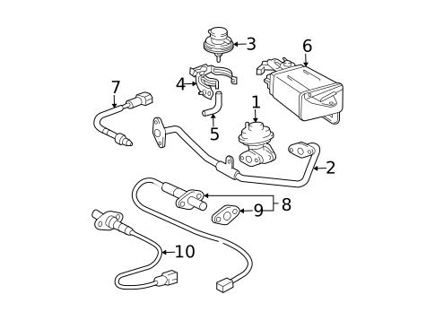 Emission Components for 2003 Toyota Tacoma #0