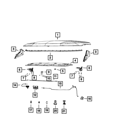 Hood and Hood Release for 2022 Jeep Compass #0